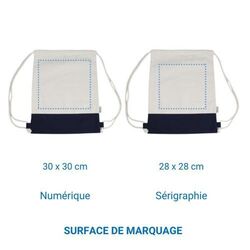 Sac à dos coton EASY Bicolore 230