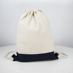 Sac à dos coton EASY Bicolore 230 - Bleu Marine