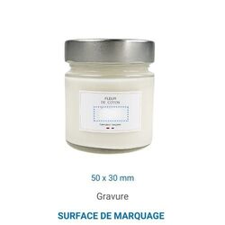 Bougie végétale GRASSE Ronde 135g - France