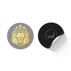 Sticker ROND/CARRE blanc ou transparent (INT/EXT) Blanc Rond 15cm