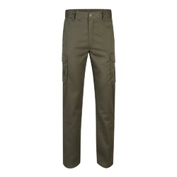 VL LUGH. Pantalon stretch, multipoches (240g/m²) en coton (46%), EME (38%) et polyester (16%)