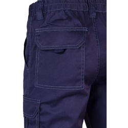 VL LUGH. Pantalon stretch, multipoches (240g/m²) en coton (46%), EME (38%) et polyester (16%)