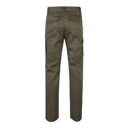 VL LUGH. Pantalon stretch, multipoches (240g/m²) en coton (46%), EME (38%) et polyester (16%)