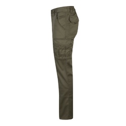 VL LUGH. Pantalon stretch, multipoches (240g/m²) en coton (46%), EME (38%) et polyester (16%)