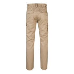 VL LUGH. Pantalon stretch, multipoches (240g/m²) en coton (46%), EME (38%) et polyester (16%)