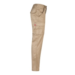 VL LUGH. Pantalon stretch, multipoches (240g/m²) en coton (46%), EME (38%) et polyester (16%)
