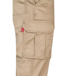 VL LUGH. Pantalon stretch, multipoches (240g/m²) en coton (46%), EME (38%) et polyester (16%)