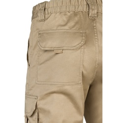 VL PAN. Pantalon stretch, multipoches (290g/m²), en coton (46%), EME (38%) et polyester (16%)