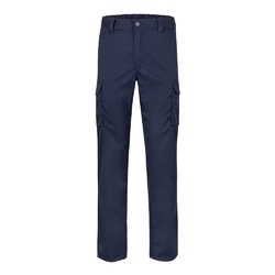 VL PAN. Pantalon stretch, multipoches (290g/m²), en coton (46%), EME (38%) et polyester (16%)