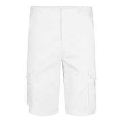 VL HEBE. Bermuda stretch, multipoches (240g/m²), en coton (46%), EME (38%) et polyester (16%)