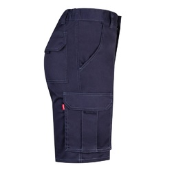 VL HEBE. Bermuda stretch, multipoches (240g/m²), en coton (46%), EME (38%) et polyester (16%)