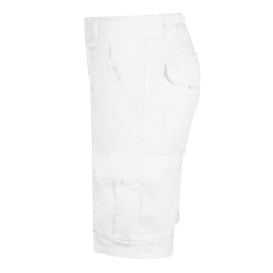 VL HEBE. Bermuda stretch, multipoches (240g/m²), en coton (46%), EME (38%) et polyester (16%)