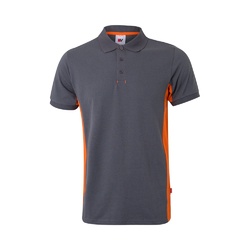 VL SUPAY. Polo piqué bicolore (180g/m²), manches courtes, en coton (60%) et polyester (40%)