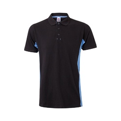 VL SUPAY. Polo piqué bicolore (180g/m²), manches courtes, en coton (60%) et polyester (40%)