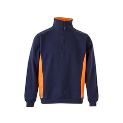 VL SVAROG. Sweat bicolore en éponge (260g/m²), en polyester (65%) et coton (35%)
