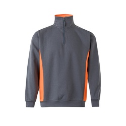 VL SVAROG. Sweat bicolore en éponge (260g/m²), en polyester (65%) et coton (35%)