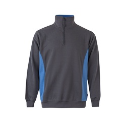 VL SVAROG. Sweat bicolore en éponge (260g/m²), en polyester (65%) et coton (35%)