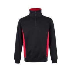 VL SVAROG. Sweat bicolore en éponge (260g/m²), en polyester (65%) et coton (35%)