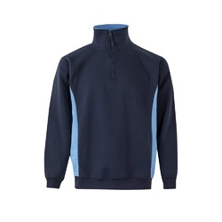 VL SVAROG. Sweat bicolore en éponge (260g/m²), en polyester (65%) et coton (35%)