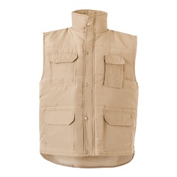 VL MEFITIS. Gilet rembourré multipoches (220g/m²), en polyester (100%)