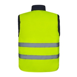 VL DIANA. Gilet rembourré (220g/m²), réversible en polyester (100%), avec fermeture à glissière et tirette réversible, et multipoches