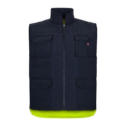 VL DIANA. Gilet rembourré (220g/m²), réversible en polyester (100%), avec fermeture à glissière et tirette réversible, et multipoches