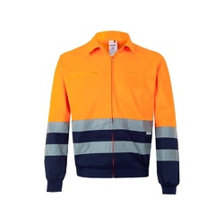 VL NEPTUNE. Veste en sergé bicolore (210g/m²) en polyester (80%) et coton (20%)