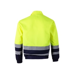 VL NEPTUNE. Veste en sergé bicolore (210g/m²) en polyester (80%) et coton (20%)
