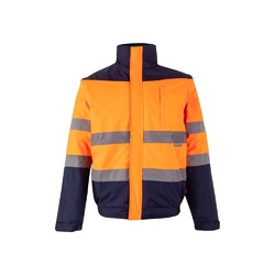 VL JUPITER. Veste rembourrée bicolore (180g/m²) en polyester (100%), avec fintion PU