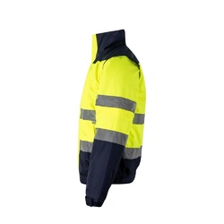 VL JUPITER. Veste rembourrée bicolore (180g/m²) en polyester (100%), avec fintion PU