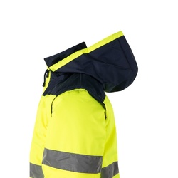 VL JUPITER. Veste rembourrée bicolore (180g/m²) en polyester (100%), avec fintion PU
