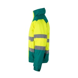 VL JUPITER. Veste rembourrée bicolore (180g/m²) en polyester (100%), avec fintion PU