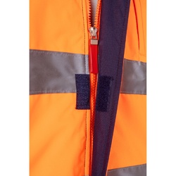 VL JUPITER. Veste rembourrée bicolore (180g/m²) en polyester (100%), avec fintion PU