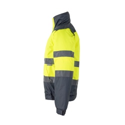 VL JUPITER LARGE. Veste rembourrée bicolore (180g/m²) en polyester (100%), avec finition PU