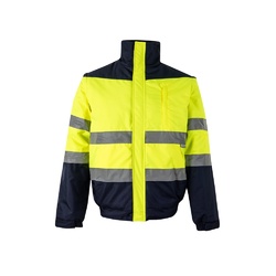 VL JUPITER LARGE. Veste rembourrée bicolore (180g/m²) en polyester (100%), avec finition PU