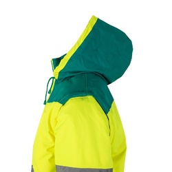 VL JUPITER LARGE. Veste rembourrée bicolore (180g/m²) en polyester (100%), avec finition PU