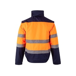 VL JUPITER LARGE. Veste rembourrée bicolore (180g/m²) en polyester (100%), avec finition PU