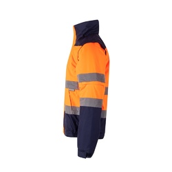 VL JUPITER LARGE. Veste rembourrée bicolore (180g/m²) en polyester (100%), avec finition PU