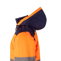 VL JUPITER LARGE. Veste rembourrée bicolore (180g/m²) en polyester (100%), avec finition PU