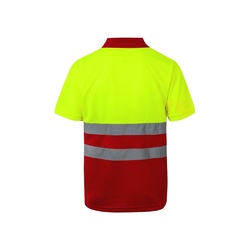 VL CUPID. Polo piqué bicolore (160g/m²) à manches courtes, en polyester (100%)