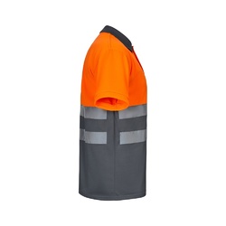 VL CUPID. Polo piqué bicolore (160g/m²) à manches courtes, en polyester (100%)