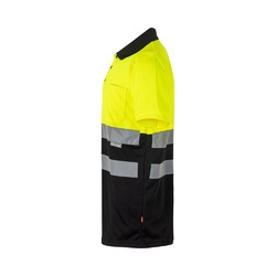 VL CUPID LARGE. Polo bicolore (160g/m²) à manches courtes, en polyester (100%)