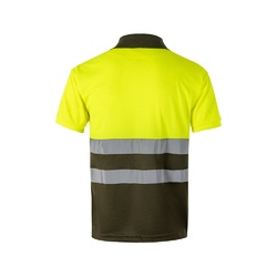 VL CUPID LARGE. Polo bicolore (160g/m²) à manches courtes, en polyester (100%)