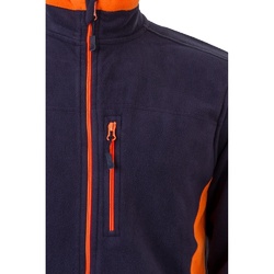 VL GERAS. Veste polaire bicolore (220g/m²) en polyester (100%)