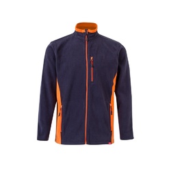VL GERAS. Veste polaire bicolore (220g/m²) en polyester (100%)