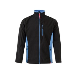 VL GERAS. Veste polaire bicolore (220g/m²) en polyester (100%)