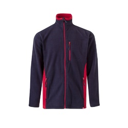 VL GERAS. Veste polaire bicolore (220g/m²) en polyester (100%)