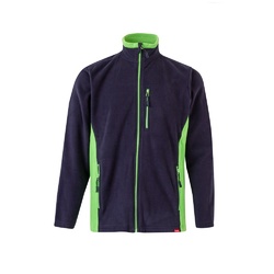 VL GERAS. Veste polaire bicolore (220g/m²) en polyester (100%)
