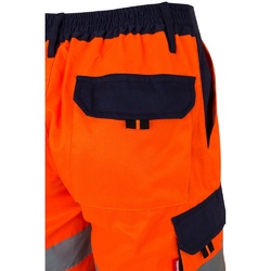 VL HADES. Bermuda bicolore multi-poches (210g/m²), en coton (20%) et polyester (80%)