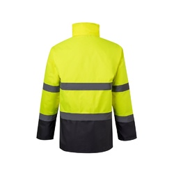VL THEMIS LARGE. Parka bicolore (190g/m²), en polyester (100%), avec finition PU